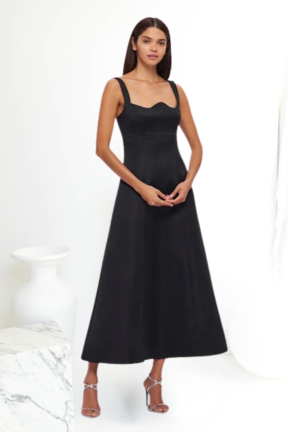 LEO LIN Odette Midi Dress (Black)