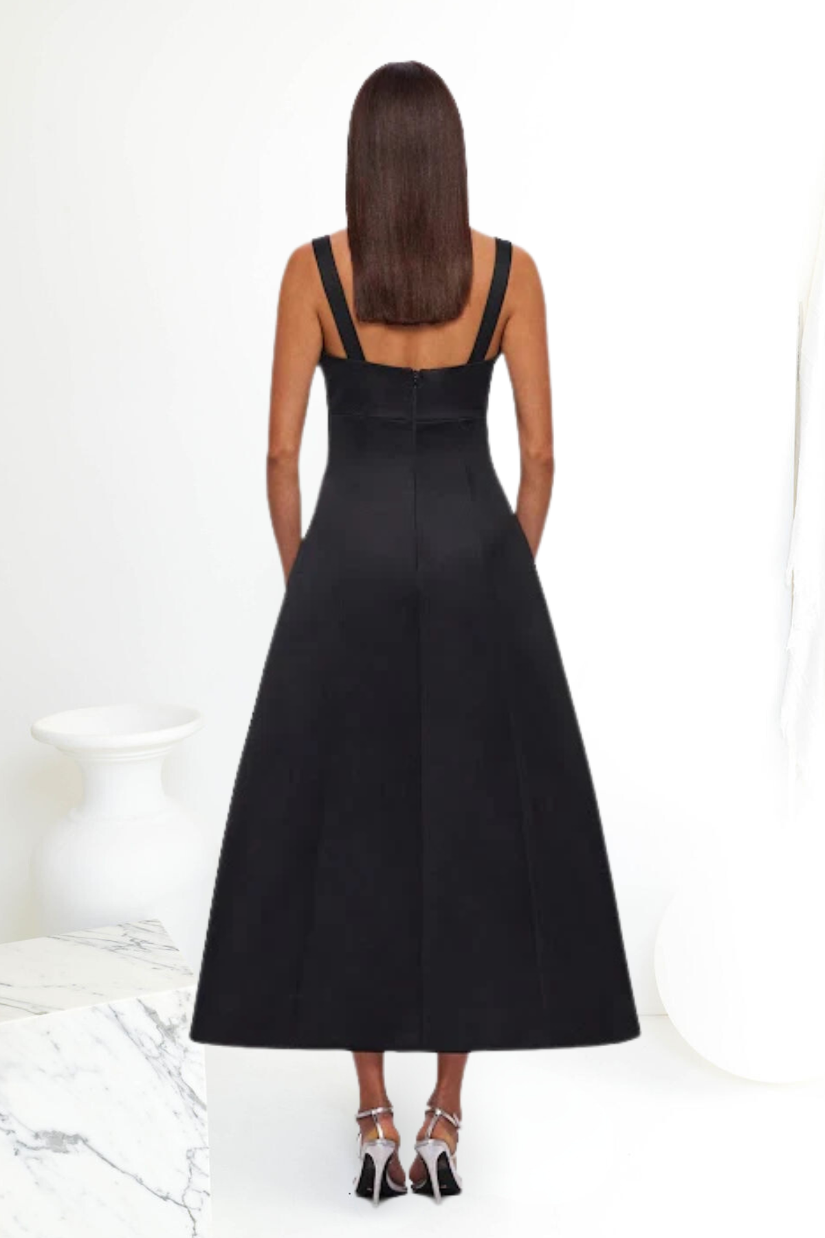 LEO LIN Odette Midi Dress (Black)