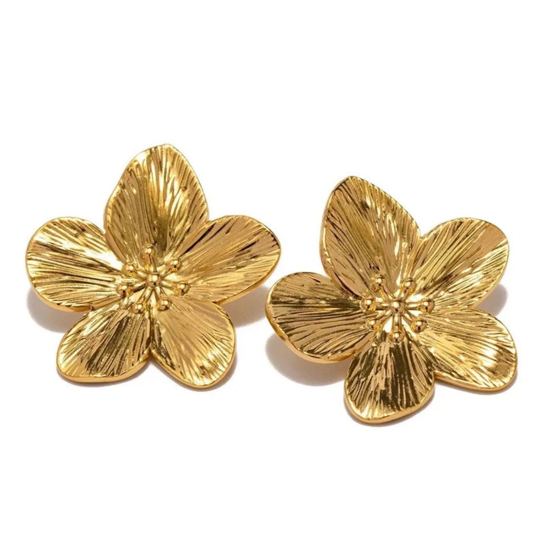 Tara Flower Earrings | 18K Gold Plated