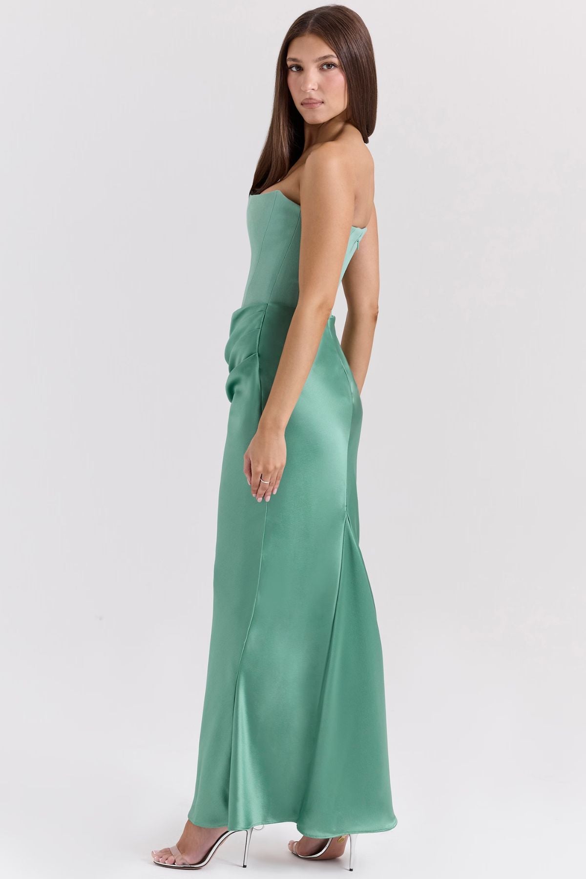 House of CB persephone dress jade green