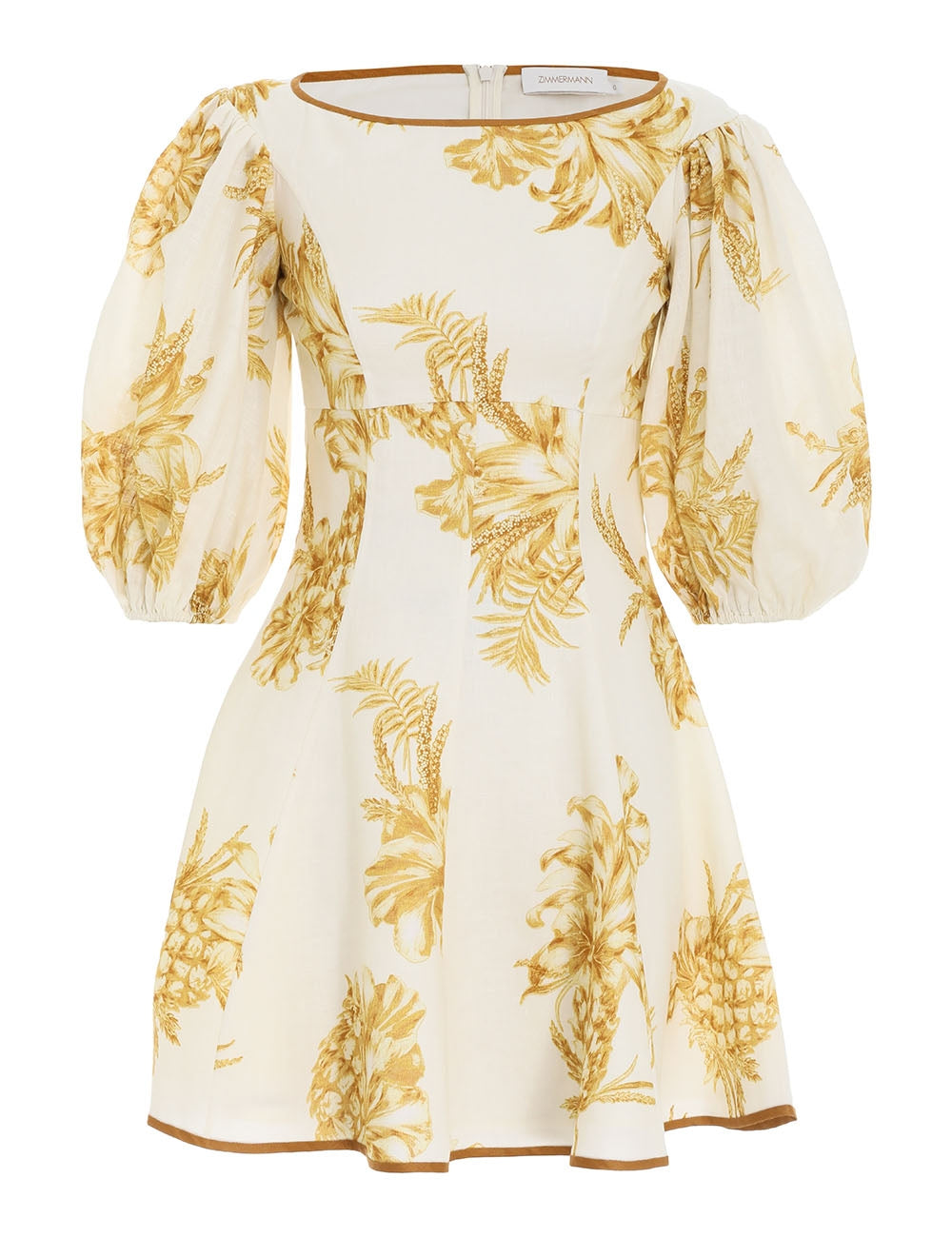Rent Zimmermann Empire Mini Dress (Cream Gold) - Rent $119 | Dress for ...