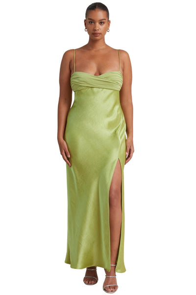 Rent BEC BRIDGE Julieta Maxi Dress Lime Rent this dress