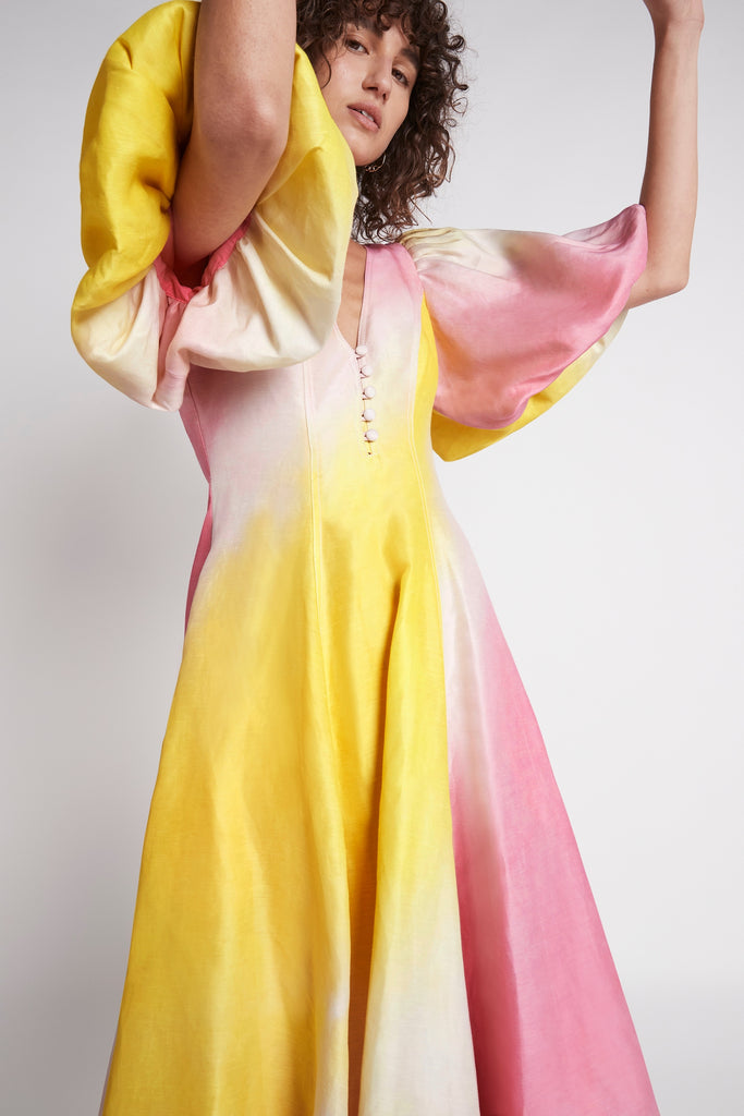 Rent AJE Serendipity Reflection Midi Dress (Blush)