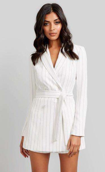 Forever New Sidney Pin Striped Playsuit