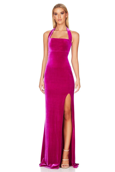 Nookie Vera Velvet Gown - Wine